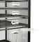 Mind Reader Black 5-Drawer Rolling File Cabinet